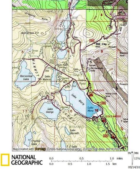 Mammoth Lakes Basin Map Photos Diagrams And Topos Summitpost