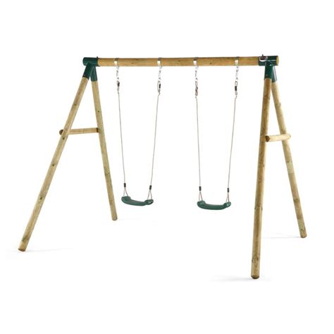 Plum Play Colobus Wooden Swingset With 2 Swings And Glider Buy Swings