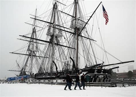 Winter Storm Hercules Arrives In Boston Uss Constitution Winter