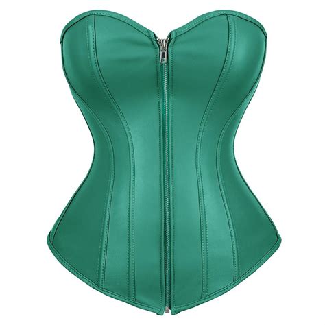 Steampunk Leather Corsets For Women Faux Leather Corset Top Meet Costumes