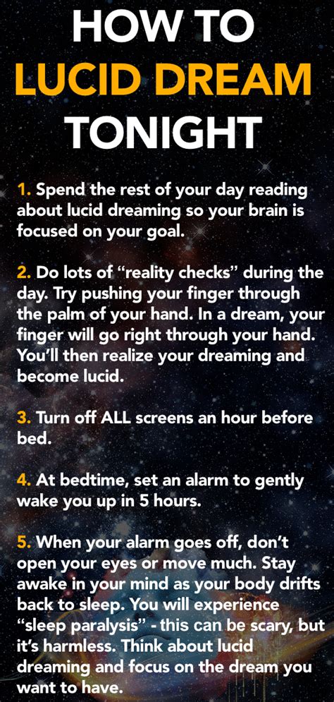 Learn How To Lucid Dream Tonight This Technique Is Almost Guaranteed