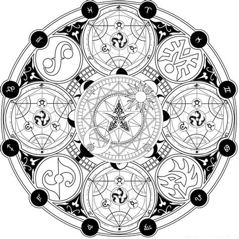 A Magic Circle By Yukishiro Yue On Deviantart Magic Circle Magic
