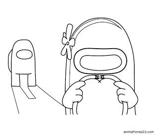 Among Us coloring Pages | Coloring pages, Coloring book pages