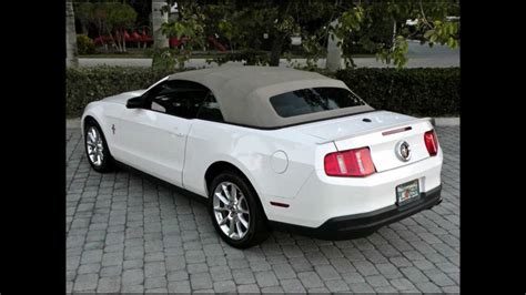 2010 White Ford Mustang Convertible For Sale Auto Haus Of Fort Myers Fl
