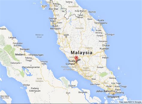 Kuala Lumpur On Map Of Malaysia