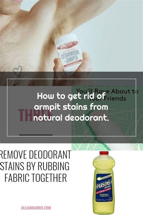 How To Get Rid Of Armpit Stains From Natural Deodorant Remove