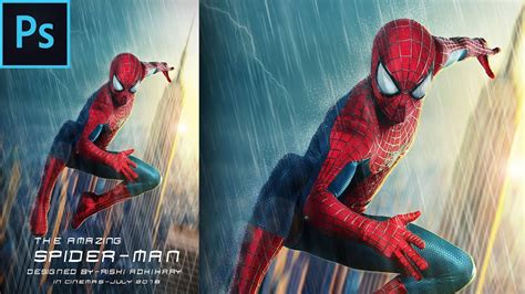 Spider Man Movie Poster Photoshop Tutorial Youtube