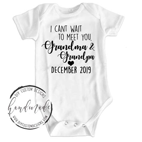 Amazon Com Pregnancy Announcement Grandparents Baby Announcement