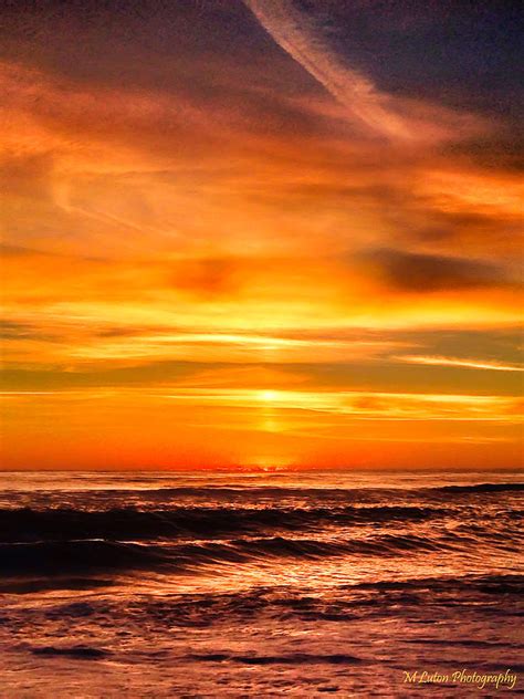 Orange Sunrise Photograph By M Luton Fine Art America