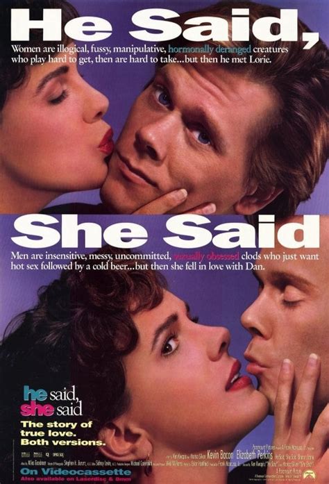 He Said She Said 1991 Posters — The Movie Database Tmdb