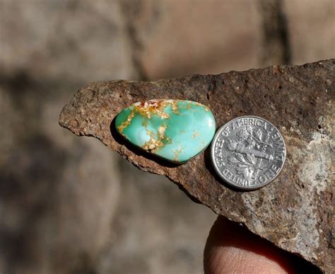 One Of Pattys Greens Natural Turquoise Cabochon Stone Mountain