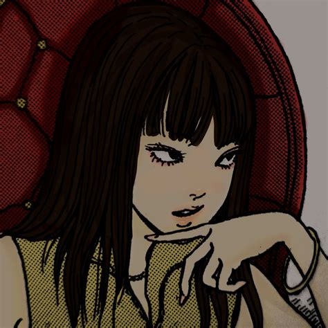 Tomie With Brown Hair In 2022 Cute Icons Junji Ito Anime