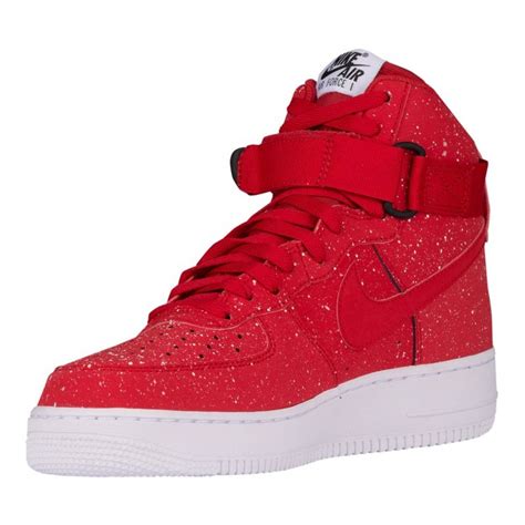 Red Nike Air Force 1 Highnike Air Force 1 High Mens Basketball Shoes