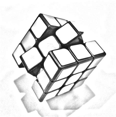 5 add the shadow that's cast by the object. Rubiks Cube Drawing at GetDrawings | Free download