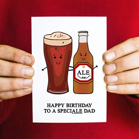 Speciale Dad Funny Beer Birthday Card For Dad By Of Life And Lemons