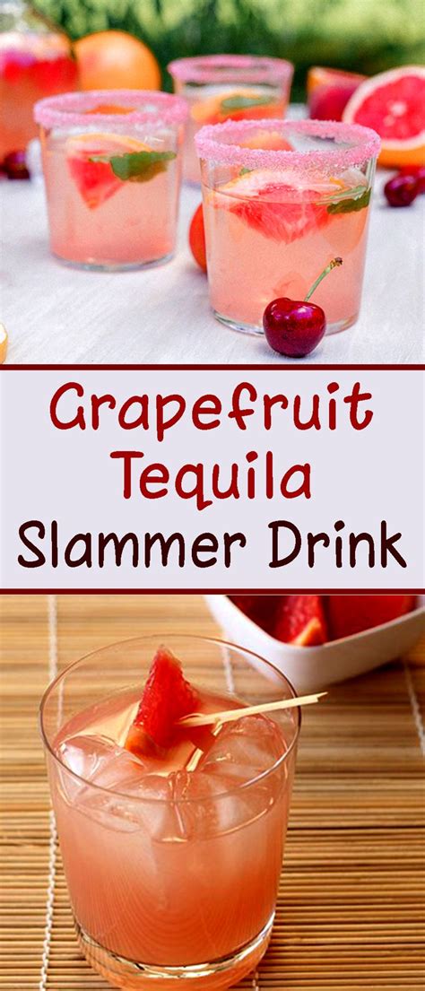 One jack rabbit will cost you 162 calories and 17g carbs. Grapefruit Tequila Slammer Drink | Grapefruit tequila ...
