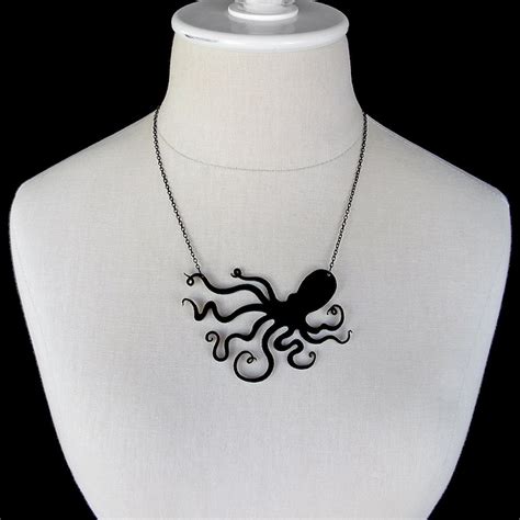 An Octopus Love Affair Necklace Medium 4 39 Color Etsy