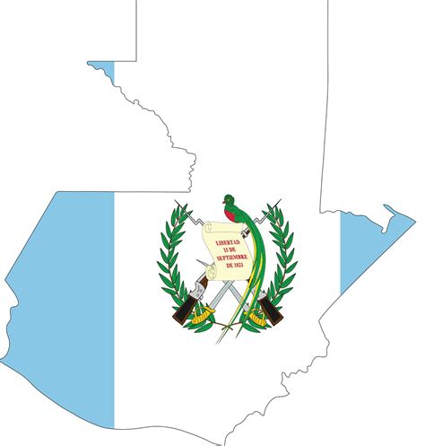 Guatemala Flag Map