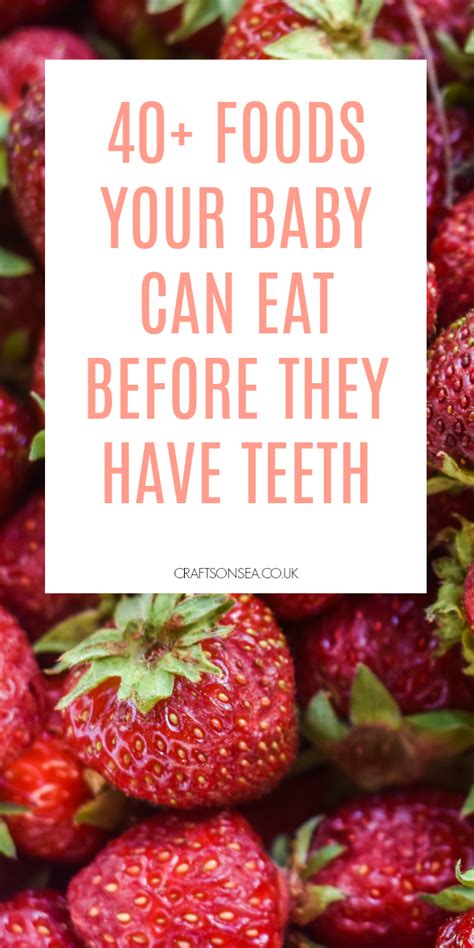 By the time they turn 11 months old, most children will have four teeth. 40+ Foods your baby can eat before they have teeth | 9 ...