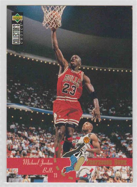 Info:these pogs were produced in 1995 by upper deck, manufacturers of sports trading cards. 1995-96 Upper Deck Collectors Choice Professor Dunk Michael Jordan #195 on Kronozio