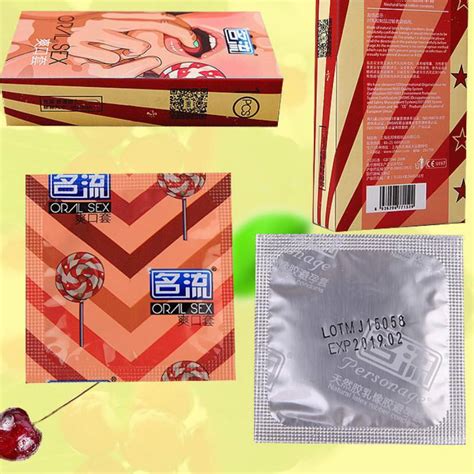 Buy 10pcbox Women Mouth Oral Sex Condom Penis Sleeve Oral Sex Blowjob Natural Latex Condoms For