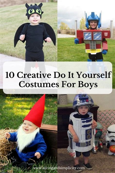 10 Creative Do It Yourself Costumes For Boys Saving And Simplicity