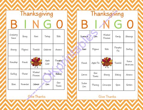 Thanksgiving Bingo Cards Digital File Thanksgiving Game Party