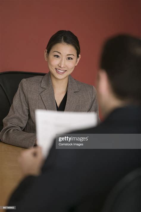 Businesswoman At Job Interview High Res Stock Photo Getty Images