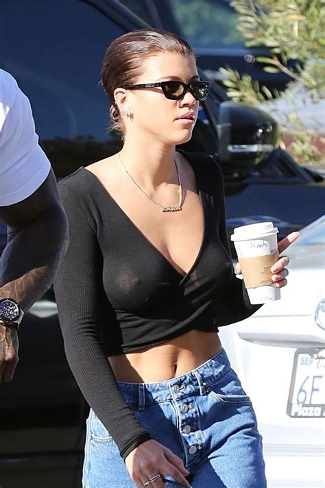 Braless Sofia Richie Nips Out For Coffee After Explosive Argument With Scott Disick