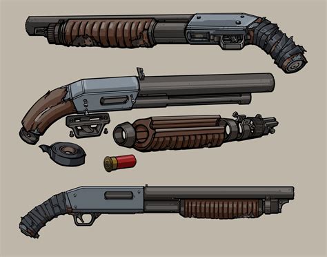 Tf2 Shotgun Concept Art Sci Fi Weapons Weapon Concept Art Weapons