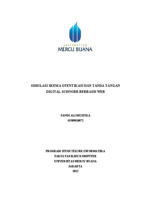 (PDF) Jurnal Skripsi Universitas Mercu Buana | Fandi Ali Mustika