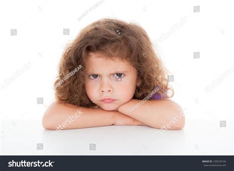 Sulky Angry Young Girl Child Sulking Stock Photo 103529144 Shutterstock