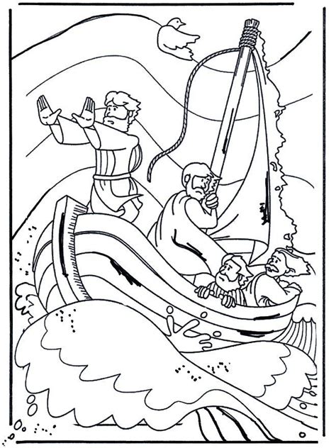 Jesus Calms The Storm Coloring Pages  Coloring Home