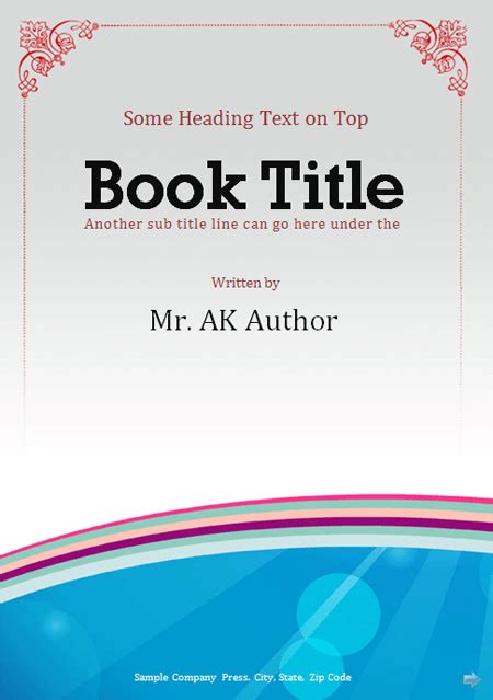 Word Book Template Bonus