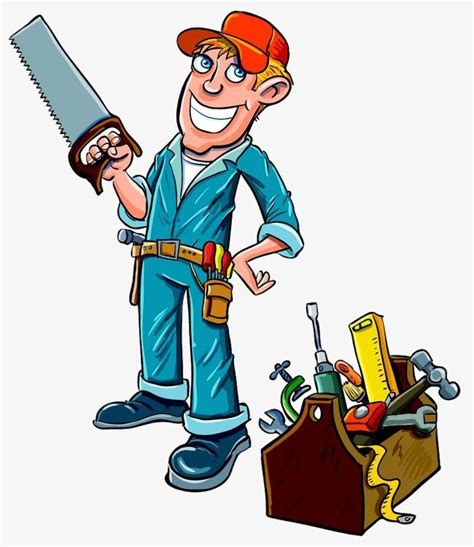 Maintenance Workers Man Clipart Funny Cartoon Cartoon