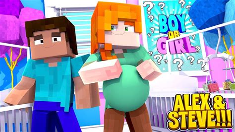 Minecraft Life Of Alex And Steve Alex Is Pregnant With Twins Youtube