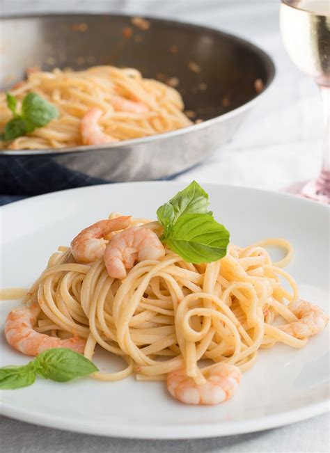Adjust the flour and milk depending on how creamy or thick you want your sauce. Recipe: Shrimp Pasta with White Wine Sauce | Kitchn
