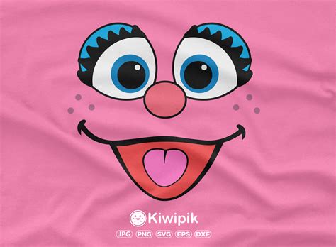 Sesame Street Abby Cadabby Faces Svg Sesame Street Svg Abby Etsy