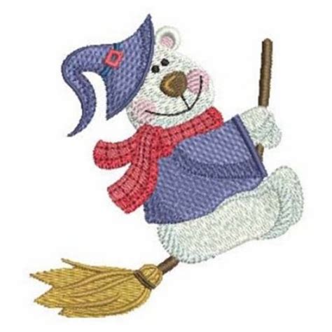 Polar Bear Witch Machine Embroidery Design Embroidery Library At