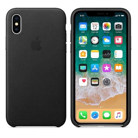 Apple Iphone X Leather Case Black Apple From Powerhouseje Uk