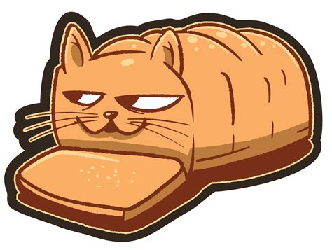 Bread Cat Sticker Vulgrco