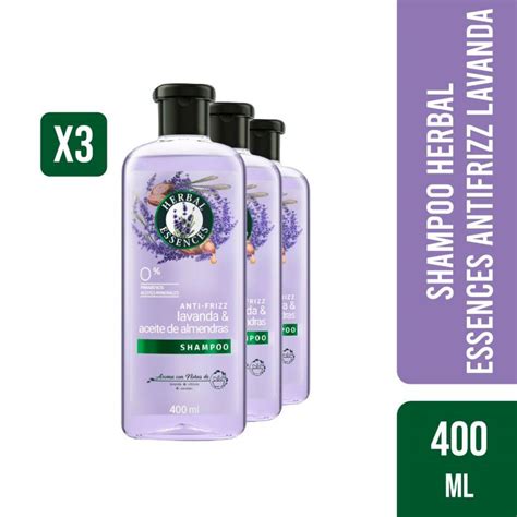 Herbal Essences 3 Shampoo Herbal Essences Antifrizz Lavanda 400ml