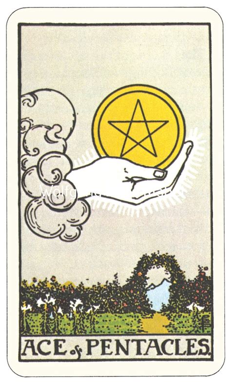 Ace Of Pentacles Rider Waite Smith Tarot By Wolfganglovesmabel