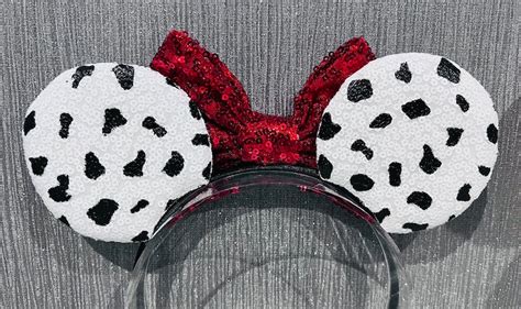 101 Dalmatians Disney Inspired Mickey Minnie Mouse Ears Etsy Uk