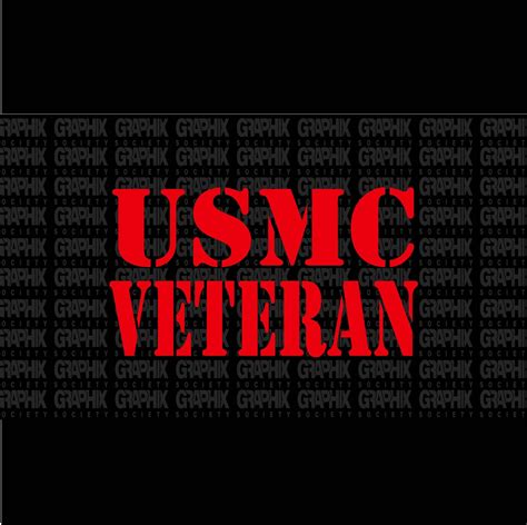 Usmc Veteran Decals Etsy