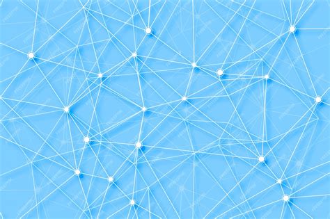 Free Vector Connecting Lines Polygon Digital Technology Background