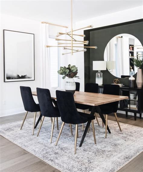 A great dining room set helps too. What's Black and White and Gold All Over? This Dining Room ...
