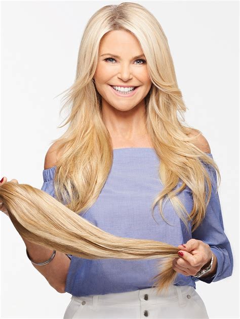 21 Straight Clip In Extensions By Christie Brinkley Hair2wear The Wig Experts™