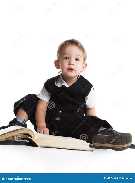 The Boy Reads The Book Stock Photo Image Of Black Boys 4174164