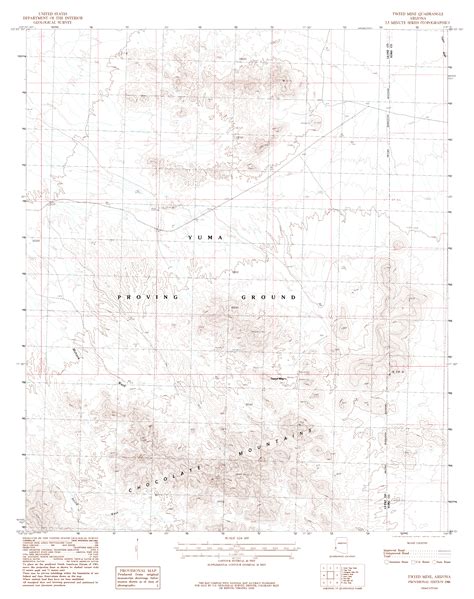 Topographic Maps Of Yuma Arizona Area